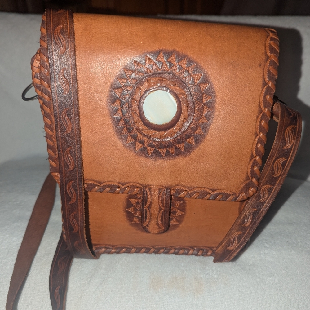 Handcrafted Tan Leather Bag